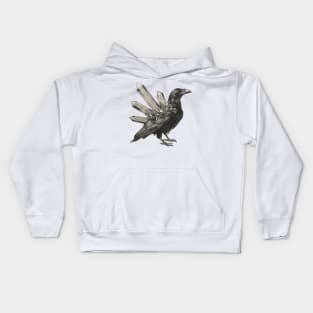 Crystal Crow Kids Hoodie